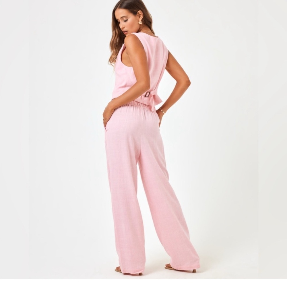 NWT L Space Pink Women's Pants (part of matching set with Vest)